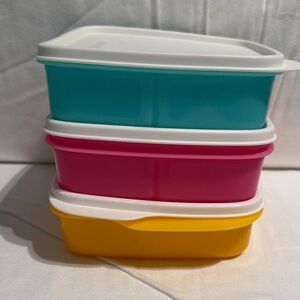 Tupperware Vibrant Storage Trio with White Lids